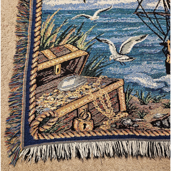 Vintage Northwest Co Super Bowl XXXV 35 Tapestry Throw Blanket Y2K Nautical Wall - Picture 2 of 12